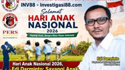 Peringati Hari Anak Nasional 2026, Patrolihukum.net dan Investigasi88.com Ajak Lindungi Generasi Penerus Bangsa
