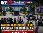 Warga Blokade Jalur Pantura di Depan Markas TNI, Tuntut Penjelasan Dugaan Peluru Nyasar