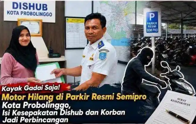 Motor Hilang di Area Parkir Semipro Kota Probolinggo, Kesepakatan Dishub dan Korban Jadi Sorotan