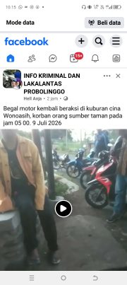 Informasi Dugaan Pembegalan di Wonoasih Beredar di Media Sosial, Warga Probolinggo Diimbau Tingkatkan Kewaspadaan
