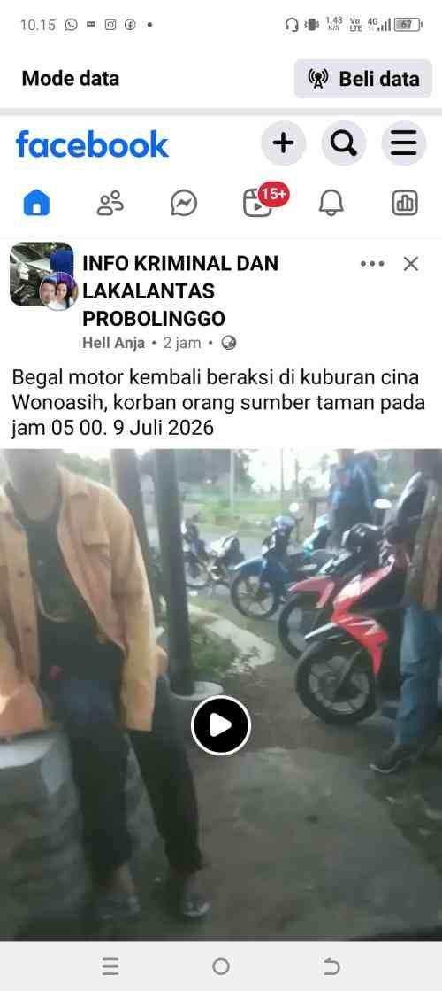Informasi Dugaan Pembegalan di Wonoasih Beredar di Media Sosial, Warga Probolinggo Diimbau Tingkatkan Kewaspadaan