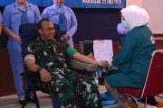 Lanud Sultan Hasanuddin Bersama Satuan TNI AU Makassar Gelar Donor Darah, Wujud Nyata Pengabdian bagi Kemanusiaan