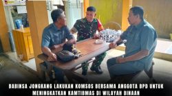 Babinsa Jongkang Lakukan Komsos Bersama Anggota BPD Untuk Meningkatkan Kamtibmas Di Wilayah Binaan Babinsa Jongkang Lakukan Komsos Bersama Anggota BPD Untuk Meningkatkan Kamtibmas Di Wilayah Binaan