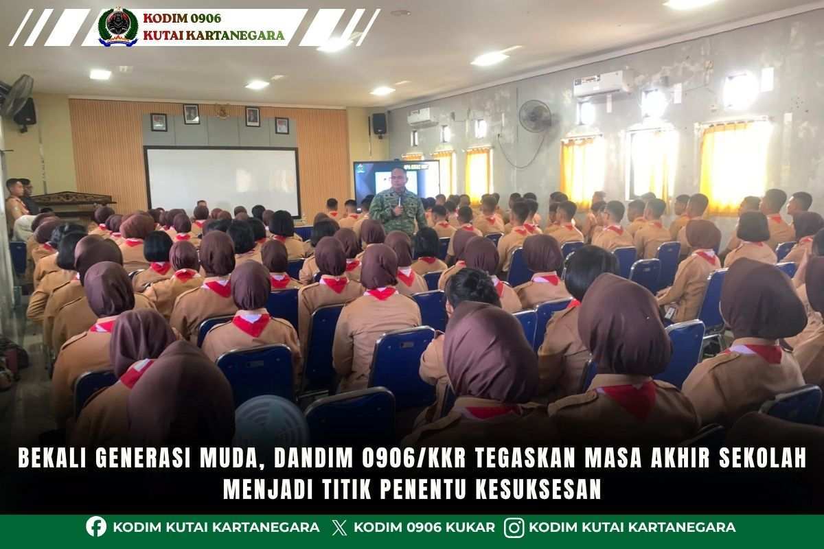 Bekali Generasi Muda, Dandim 0906/Kkr Tegaskan Masa Akhir Sekolah Menjadi Titik Penentu Kesuksesan