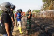 Gerak Cepat Personel Kodim 1008/Tabalong Padamkan Kebakaran Lahan di Desa Wayau