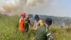 Babinsa Bersama Tim Gabungan Berjibaku Padamkan Karhutla di Desa Binturu Babinsa Bersama Tim Gabungan Berjibaku Padamkan Karhutla di Desa Binturu