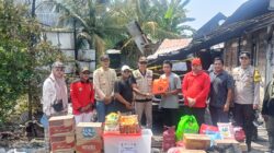 Peduli Warga Terdampak Musibah, Babinsa Dampingi Penyaluran Bantuan Pascakebakaran