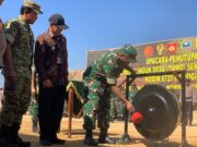 Dandim Wonogiri Bacakan Amanat Panglima Kodam IV/Diponegoro, TMMD Di Desa Brenggolo Resmi Di Tutup