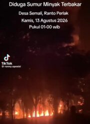 Sumur Minyak Mentah Terbakar di Semali Aceh Timur, Legalitas Aktivitas Jadi Sorotan