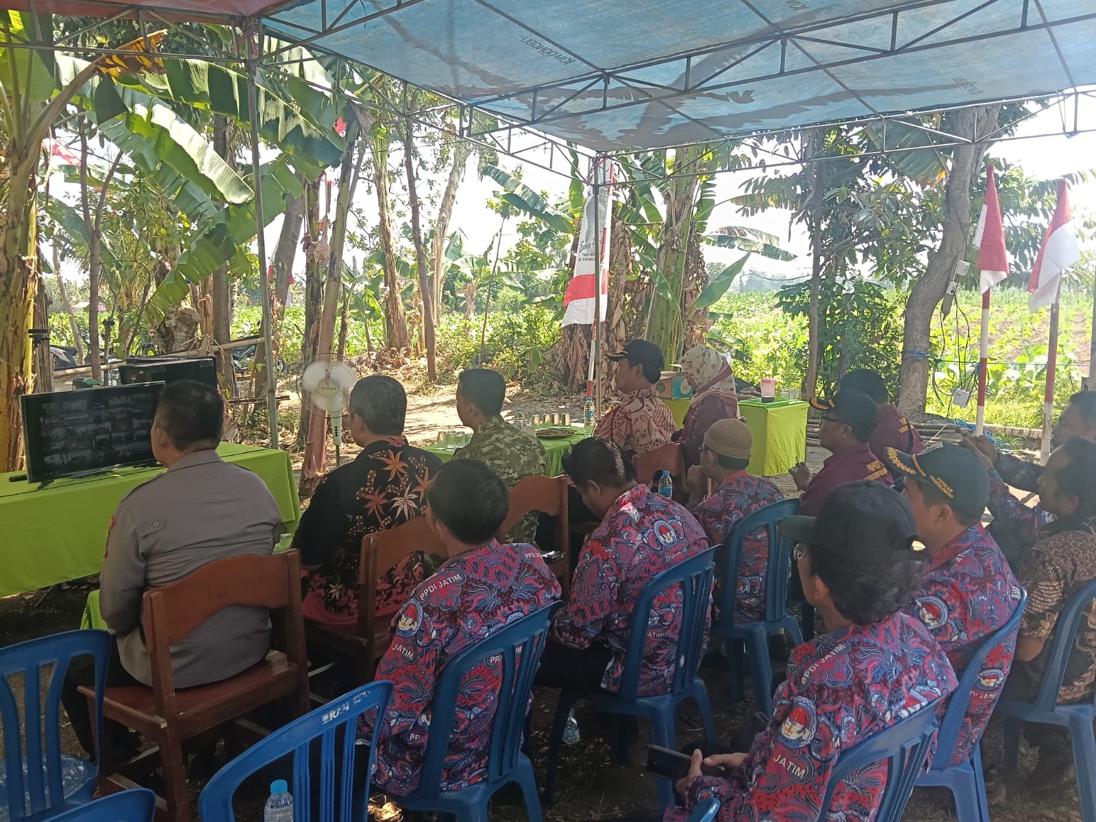Kodim 0820/Probolinggo Ikuti Zoom Meeting Launching 2.500 Jembatan Garuda Merah Putih Dan 3.000 Titik Air Bersih