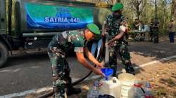 Sinergi Yonif TP 449/SH,PMI Sukoharjo, BPBD Sukoharjo dan Puskesmas Sukoharjo Atasi Kekeringan Di Kecamatan Tawangsari