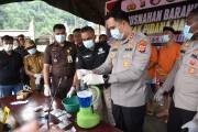 Polres Morowali Utara musnahkan 366 gram barang bukti narkoba jenis shabu