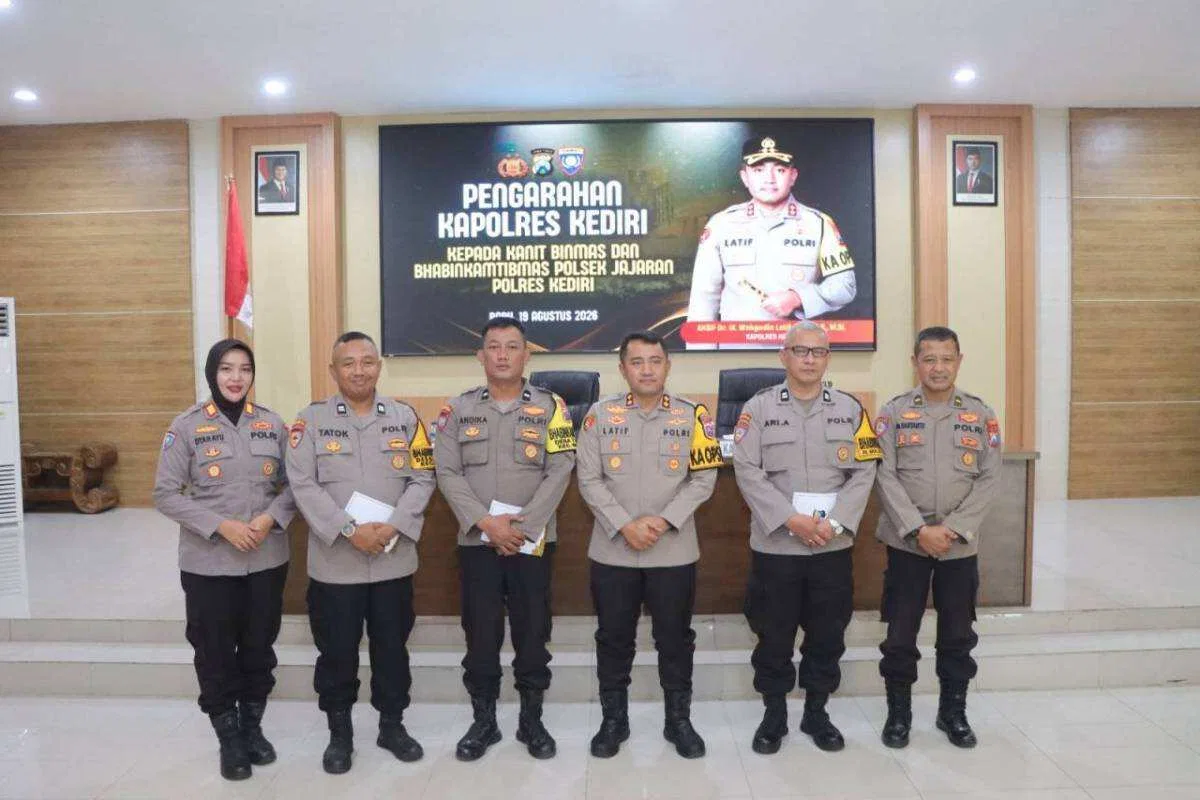 Dari Deteksi Dini hingga UMKM, Kapolres Kediri Perkuat Peran Bhabinkamtibmas