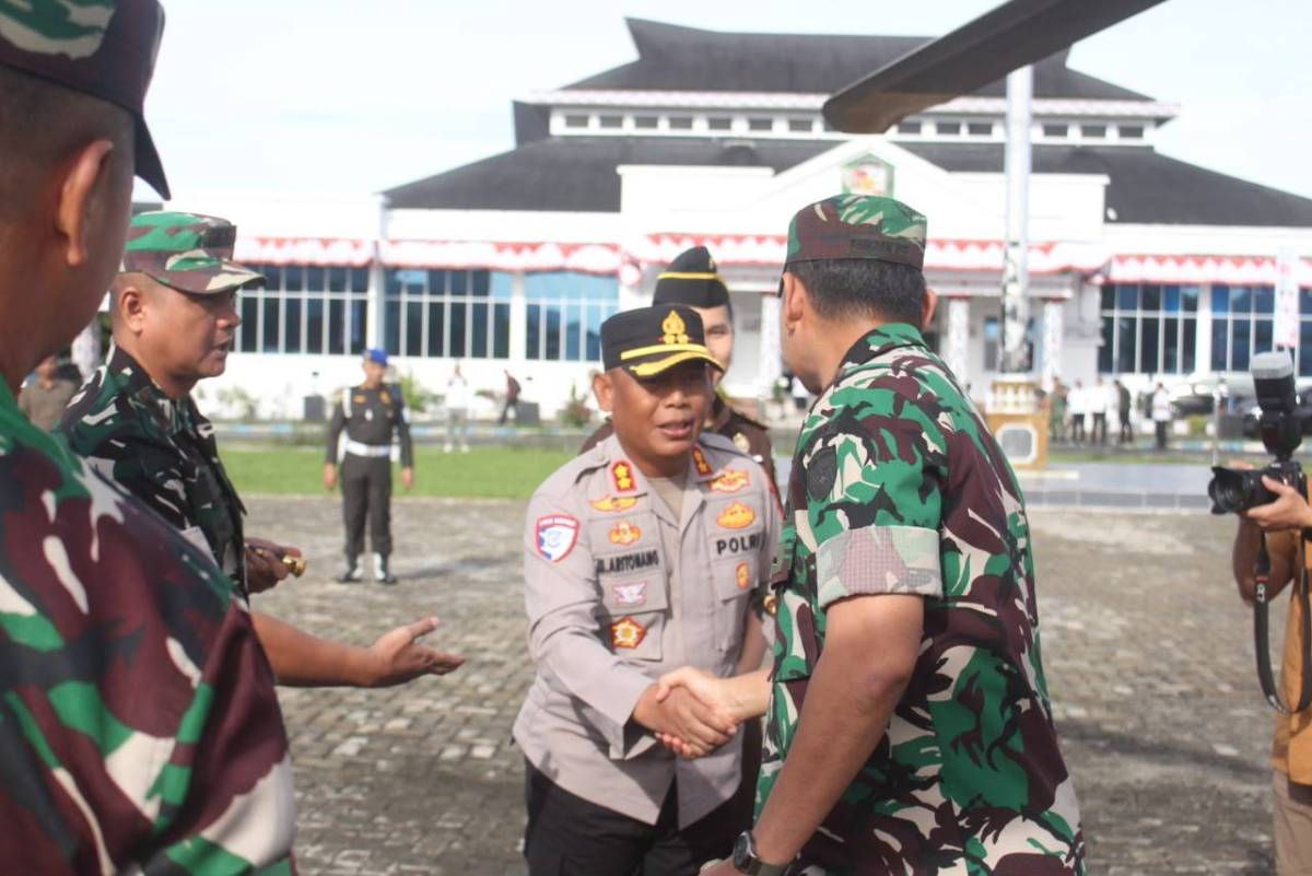 Kapolres Simalungun Turut Sambut Kunjungan Kerja Pangdam I/Bukit Barisan di Bumi Habonaron Do Bona