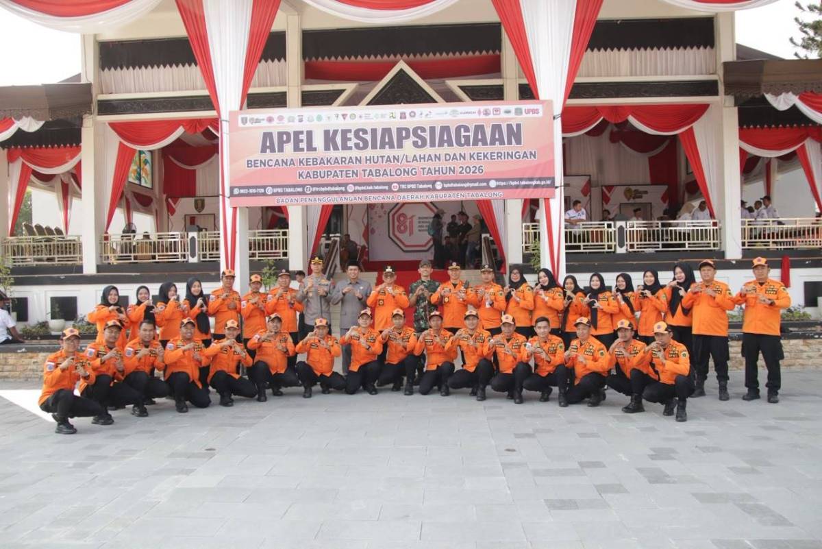 Dandim 1008/Tabalong Hadiri Apel Kesiapsiagaan Bencana Karhutla dan Kekeringan