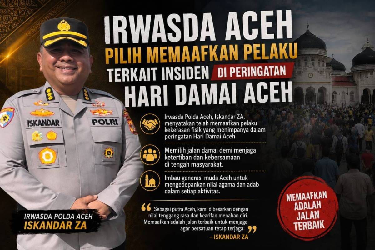 Kebesaran Hati Iskandar “ZA”, Memaafkan Pelaku Kekerasan Terhadap Dirinya : Mari Menjaga Damai & Etika Masyarakat Aceh Kebesaran Hati Iskandar “ZA”, Memaafkan Pelaku Kekerasan Terhadap Dirinya : Mari Menjaga Damai & Etika Masyarakat Aceh