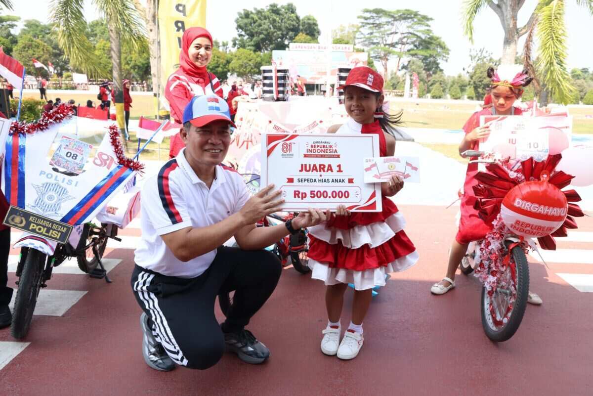 SEMARAK HUT KE-81 KEMERDEKAAN RI, POLDA KEPRI PERERAT KEBERSAMAAN DAN KEKOMPAKAN KELUARGA BESAR POLDA KEPRI