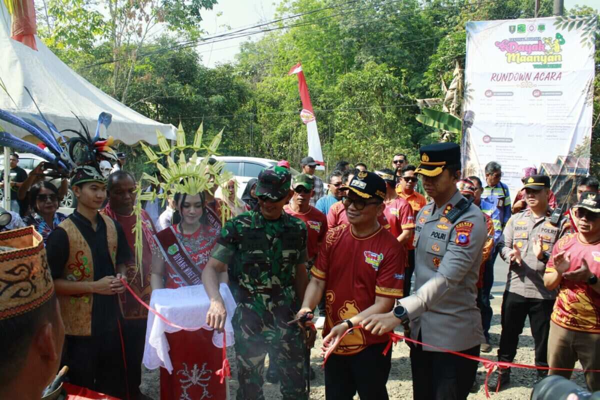 Meriahkan Festival Dayak Ma’anyan, Dandim 1008/Tabalong Dorong Budaya Lokal Terus Lestari