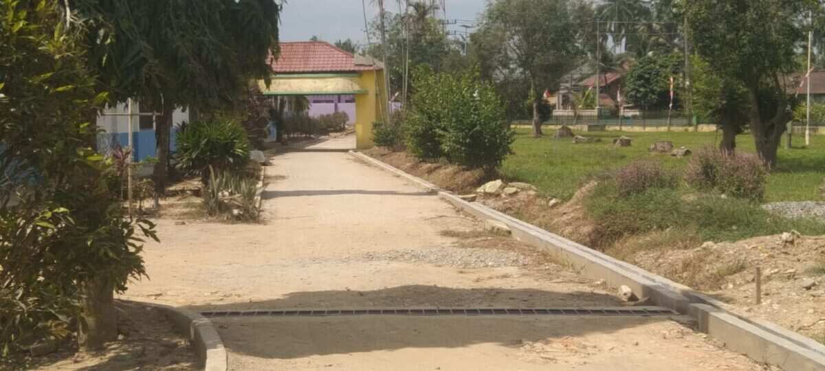 Proyek Penataan Lingkungan SMPN 2 Karang Baru Rp142 Juta Disorot, Diduga Tak Sesuai Harapan
