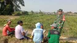 Perkuat Swasembada Pangan, Serda Fiyan Setyadi Gelar Komsos Bersama Poktan Sumber Makmur