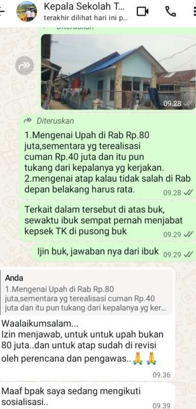 Warga Soroti Rehabilitasi TK Negeri Pusong, Persoalan Upah dan Atap Jadi Perhatian