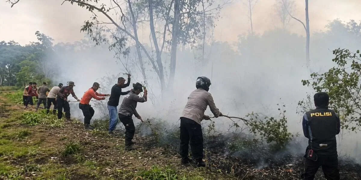 Cegah Karhutla Sebelum Api Menyala, 198 Peserta Didik Polri Turun Edukasi Masyarakat