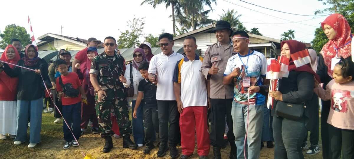 Meriahkan HUT RI ke-81, Geuchik Sidodadi Ajak Warga Hidup Sehat Lewat Gerak Jalan