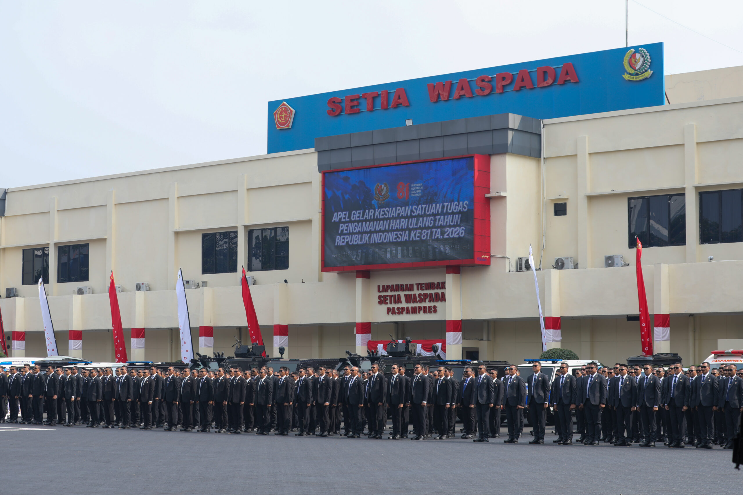 Ribuan Personel Dan Alutsista Paspampres Siap Amankan Rangkaian Hut Ke-81 RI Ribuan Personel Dan Alutsista Paspampres Siap Amankan Rangkaian Hut Ke-81 RI