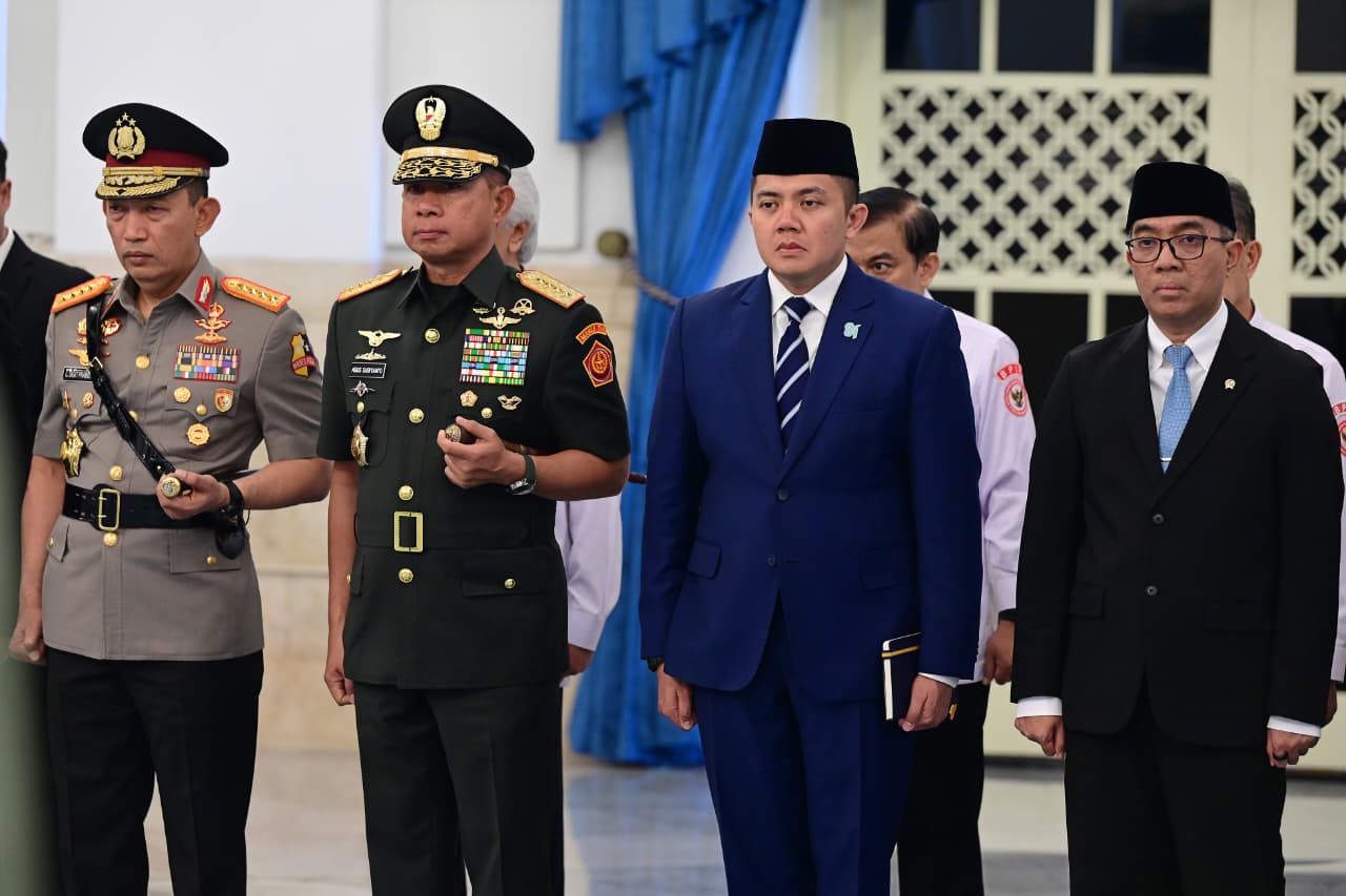 Panglima TNI Hadiri Pengukuhan Paskibraka Tingkat Pusat Tahun 2026