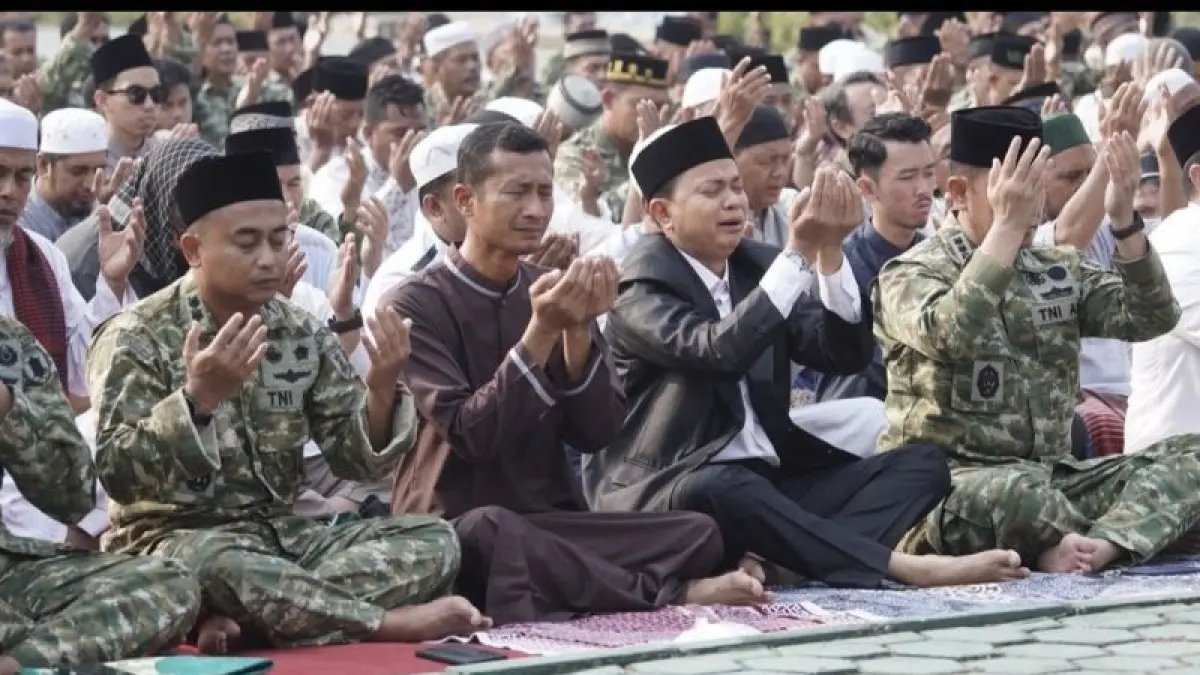 Salat Istisqa Korem 091 untuk Menghadapi Kemarau Panjang