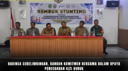 Babinsa Sebelimbingan, Bangun Komitmen Bersama dalam Upaya Pencegahan Gizi Buruk