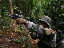 Latgabma Super Garuda Shield 2026 Marfor Lampung Gelar Latihan Menembak Sniper dan Jungle Survival