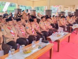 Bersama Sejumlah Pihak Danramil Kraksaan Hadiri Apel Besar Peringatan Hari Pramuka Ke-65