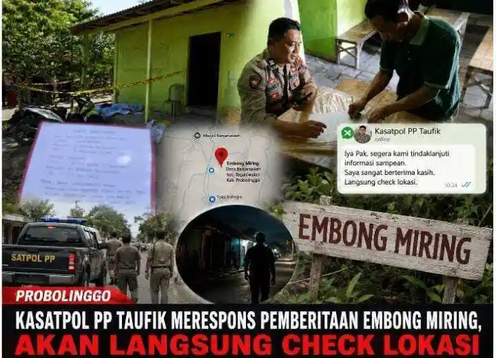 Embong Miring Disorot, Kasatpol PP Taufik Akhirnya Buka Suara dan Akan Bertindak