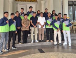 Bupati Pelalawan Lepas Siswa dan Siswi SMKN 1 Berlaga di Kejurprov Tinju Amatir Elite 2026