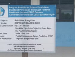 Hasil Bongkaran SMPN 2 Karang Baru Dipertanyakan, Pemerhati Desak Kajati Aceh Bertindak