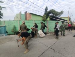 Bentuk Kepedulian Dalam Menjaga Kebersihan, Dandim Probolinggo Pimpin Kerja Bakti Di Pasar Kronong