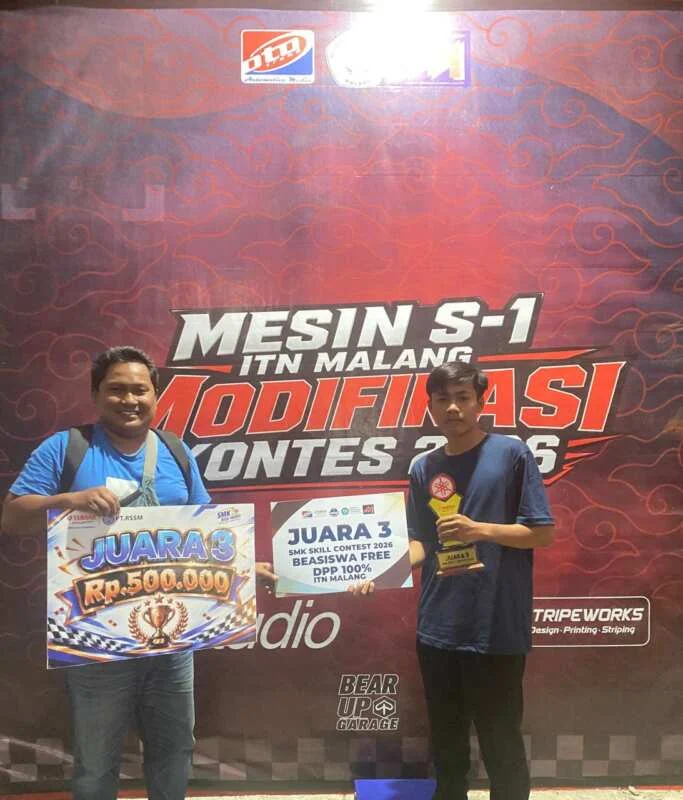 Siswa SMKN 1 Wonomerto Raih Juara 3 Skill Contest Yamaha Tingkat Karisidenan Malang