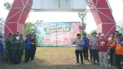Riding ke Gunung Kelud, Polres Kediri dan Awak Media Suarakan Kesiapsiagaan Bencana