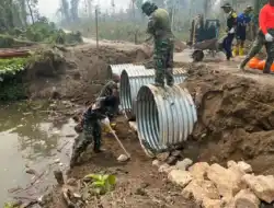 Prajurit TNI Turun Langsung, Jembatan Aramco Wasile Selatan Terus Dikerjakan
