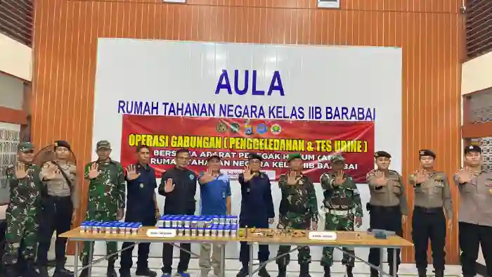 TNI dan APH Bersinergi Cegah Penyalahgunaan Narkotika di Rutan Barabai