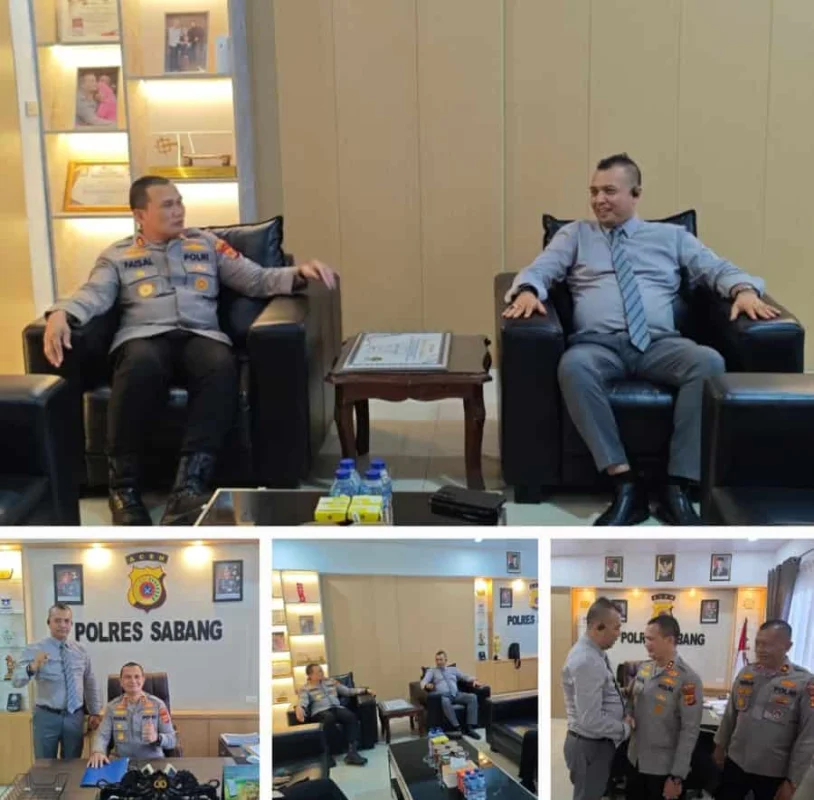 Kaperwil Mitra Pol Aceh, Jalin Sinergitas Bersama Kapolres Sabang, Support Program Polres Tangguh!