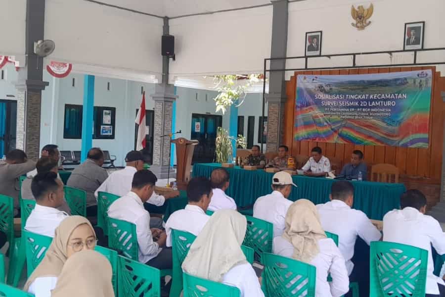 Dukung Ketahanan Energi Nasional, Bati Tuud Koramil Ngasem Bojonegoro Hadiri Sosialisasi Survei Seismik 2D Lamturo Dukung Ketahanan Energi Nasional, Bati Tuud Koramil Ngasem Bojonegoro Hadiri Sosialisasi Survei Seismik 2D Lamturo