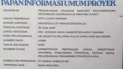 Pemerhati Minta Kejagung Telusuri Proyek MIN 2 Aceh Tamiang, Soroti Papan Informasi