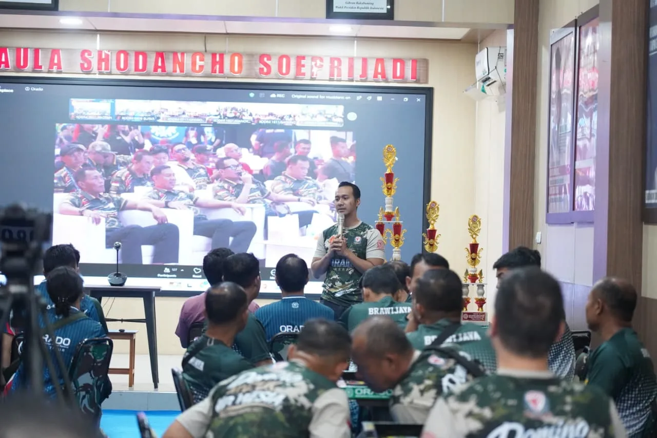 Kodim 0808/Blitar Gelar Open Tournament Domino ORADO Piala Panglima TNI Peringati HUT Ke-81 TNI