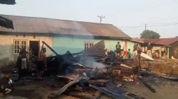 Salah Satu Rumah Warga Di Desa Dongin Ludes Di Lahap Si jago Merah.