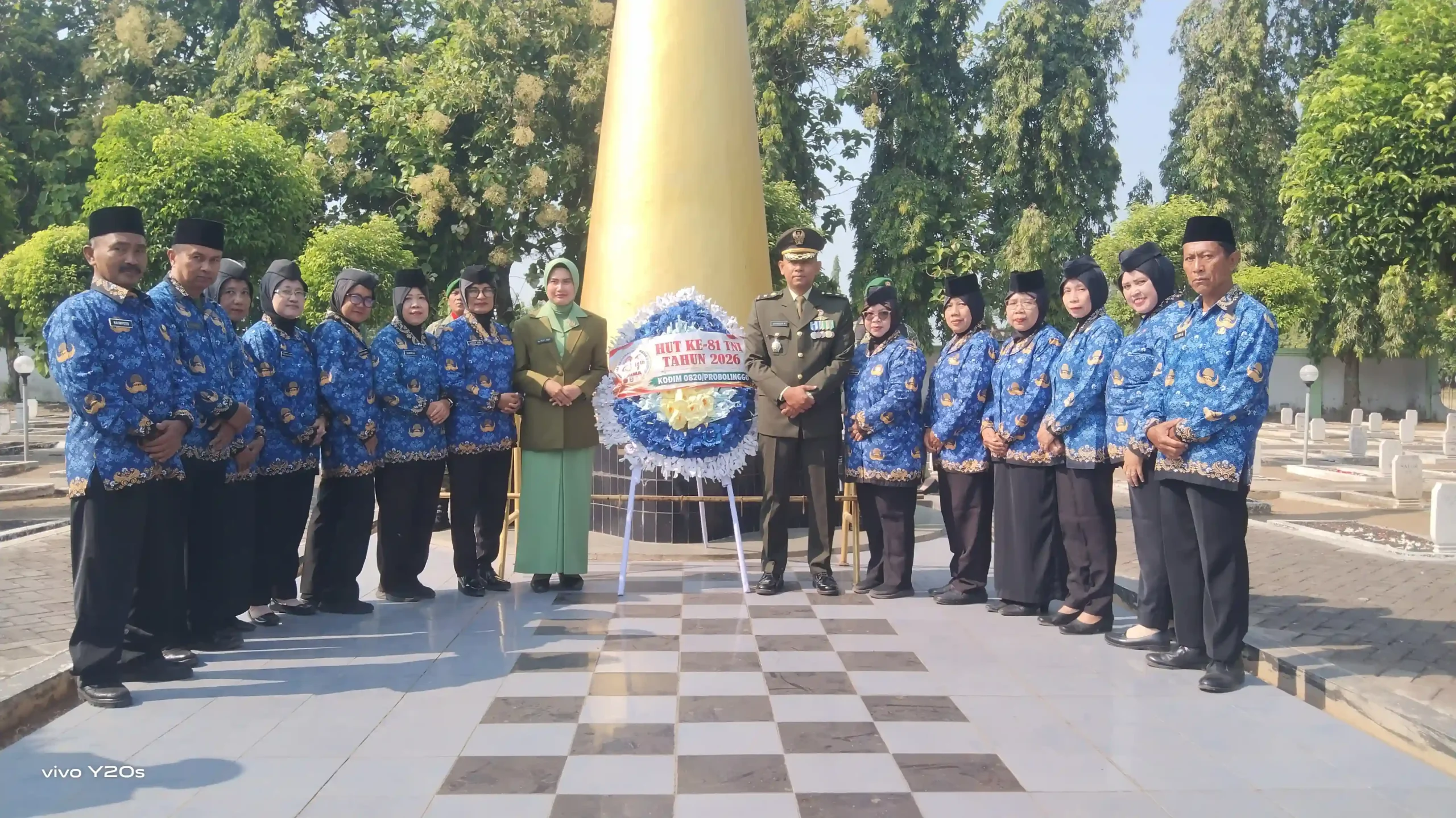Memperingati HUT Ke 81 TNI, Kodim 0820/Probolinggo Gelar Ziarah Nasional DI Taman Makam Pahlawan