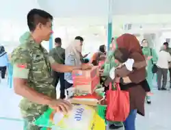 Sambut HUT TNI ke-81, Kodim 1505/Tidore Gelar Bazar Murah