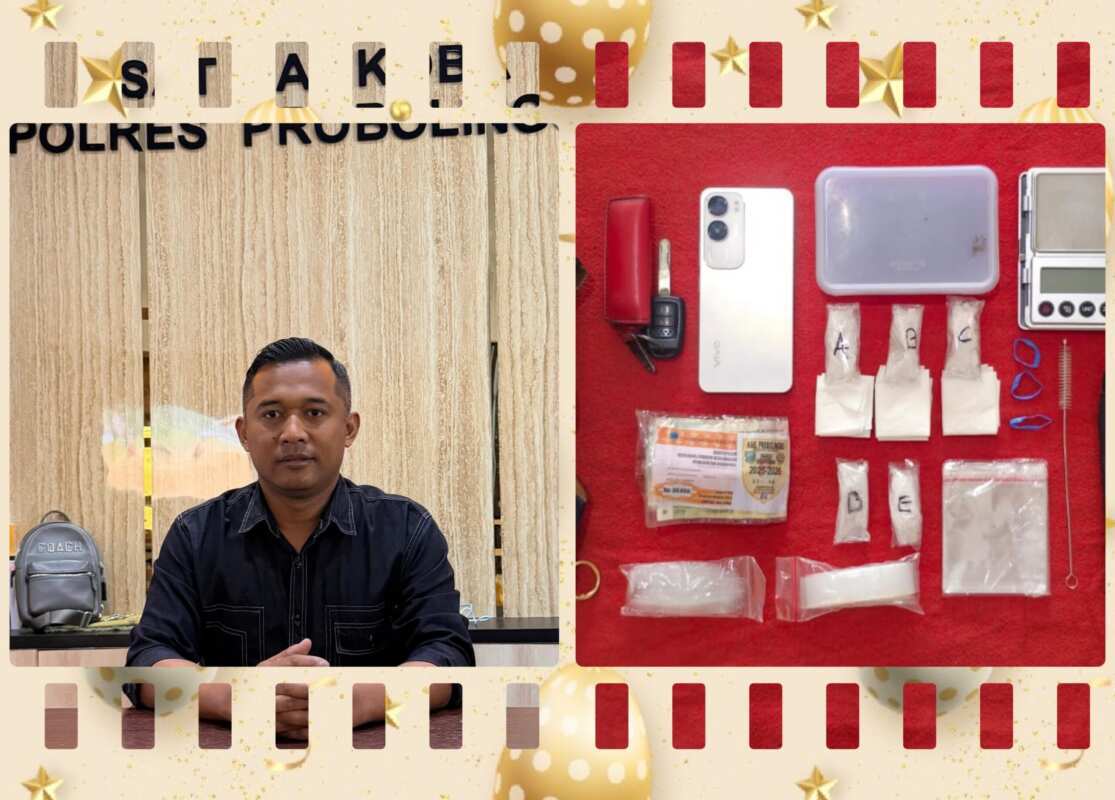 Polres Probolinggo Bongkar Peredaran Narkoba, Dua Tersangka Pengedar Sabu Diamankan