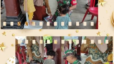 Cegah Stunting Sejak Dini, Babinsa Koramil 0808/03 Kanigoro Turun Tangan Dampingi Kegiatan Posyandu Di Desa Bangle Cegah Stunting Sejak Dini, Babinsa Koramil 0808/03 Kanigoro Turun Tangan Dampingi Kegiatan Posyandu Di Desa Bangle